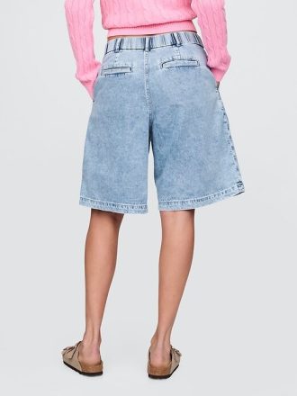 365 Shorts de cintura alta ultramacio com comprimento longo