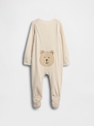 Baby First Favorites Algodão Orgânico Brannan Bear One-Piece