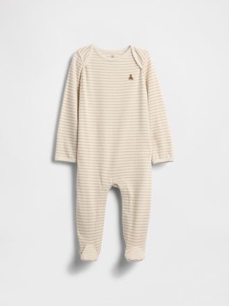 Baby First Favorites Algodão Orgânico Brannan Bear One-Piece