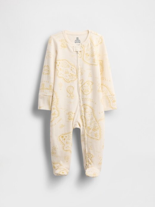 Baby First Favorites Algodão Orgânico com Pés – Peça Única Baby First Favorites Algodão Orgânico com Pés – Peça Única