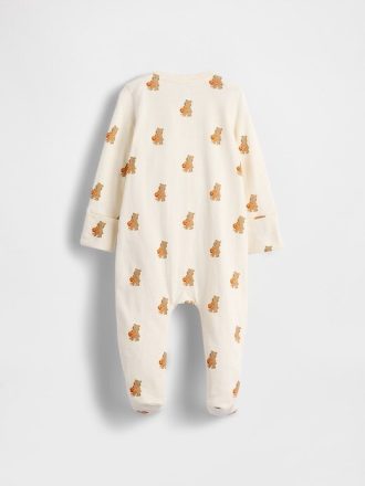 Baby First Favorites Algodão Orgânico com Pés – Peça Única