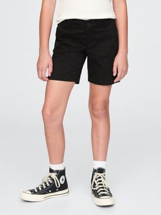 Bermudas Uniforme Infantil de Cintura Média