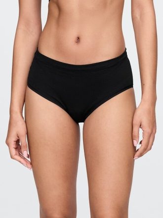 Biquíni de cintura alta em algodão orgânico elástico