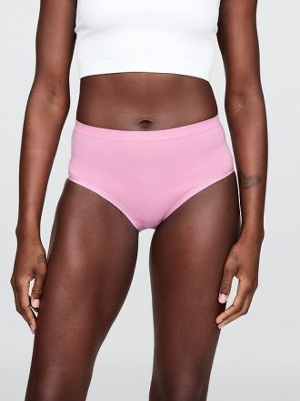 Biquíni de cintura alta em algodão orgânico elástico