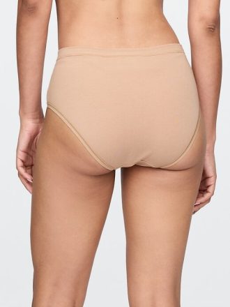 Biquíni de cintura alta em algodão orgânico elástico