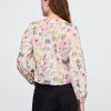 Blusa floral com babados