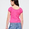 Blusa infantil com decote redondo