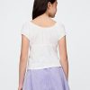 Blusa infantil com decote redondo