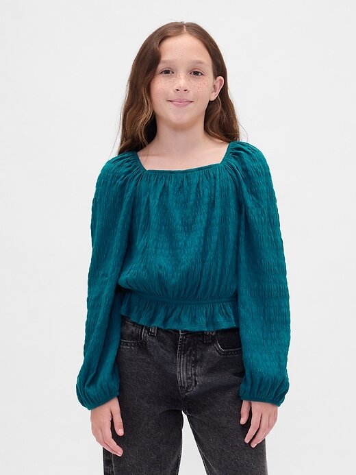 Blusa Peplum Infantil Amassada Blusa Peplum Infantil Amassada