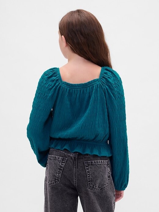 Blusa Peplum Infantil Amassada Blusa Peplum Infantil Amassada
