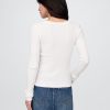 Blusa suéter Pointelle Henley Blusa suéter Pointelle Henley