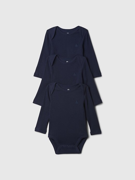 Body canelado Baby First Favorites (pacote com 3) Body canelado Baby First Favorites (pacote com 3)