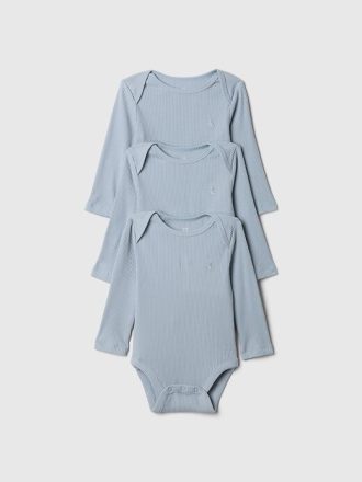 Body canelado Baby First Favorites (pacote com 3)