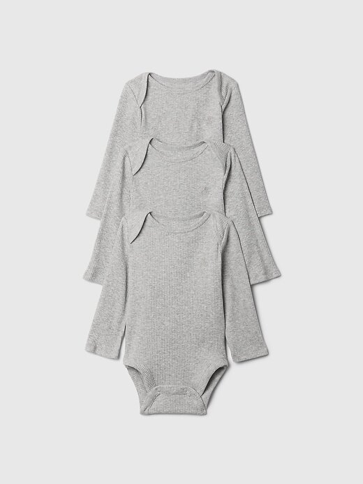 Body canelado Baby First Favorites (pacote com 3) Body canelado Baby First Favorites (pacote com 3)