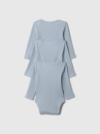Body canelado Baby First Favorites (pacote com 3)