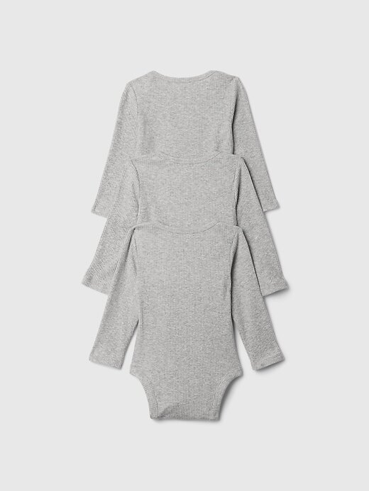 Body canelado Baby First Favorites (pacote com 3) Body canelado Baby First Favorites (pacote com 3)