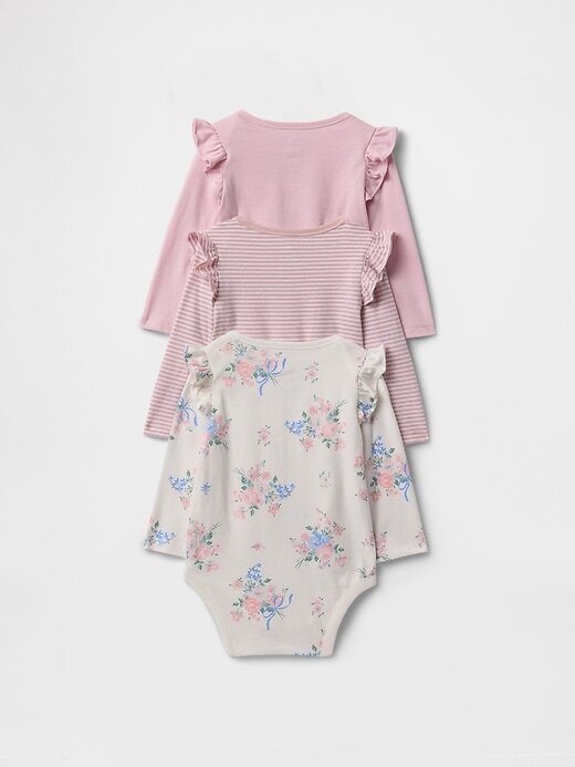 Body de algodão orgânico Baby First Favorites (pacote com 3) Body de algodão orgânico Baby First Favorites (pacote com 3)