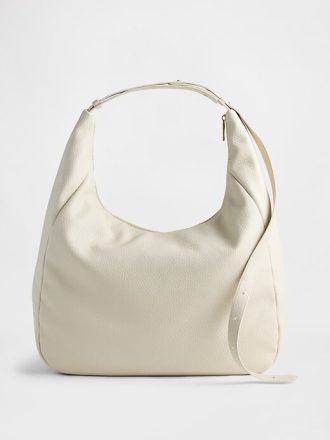 Bolsa de couro vegano Pebble Slouchy