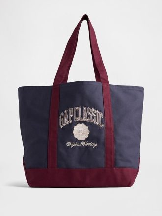 Bolsa tote com logotipo universitário