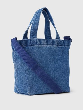 Bolsa tote infantil com logotipo brilhante Bolsa tote infantil com logotipo brilhante