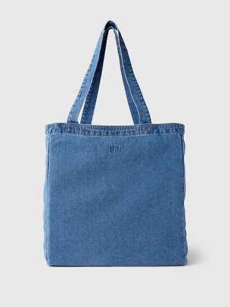 Bolsa tote jeans com logotipo Gap Arch