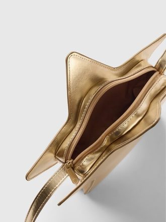 Bolsa transversal infantil com estrela metálica Bolsa transversal infantil com estrela metálica