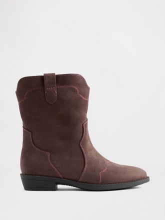 Botas Western de couro vegano para crianças
