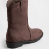 Botas Western de couro vegano para crianças