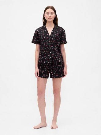 Boxer de pijama de popeline