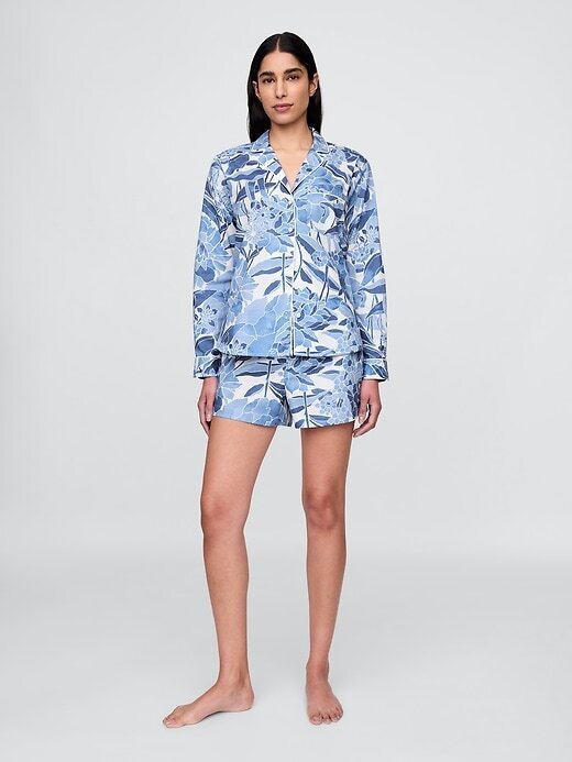 Boxer de pijama de popeline Boxer de pijama de popeline