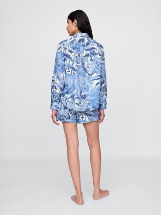 Boxer de pijama de popeline