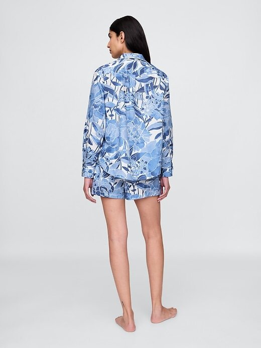 Boxer de pijama de popeline Boxer de pijama de popeline