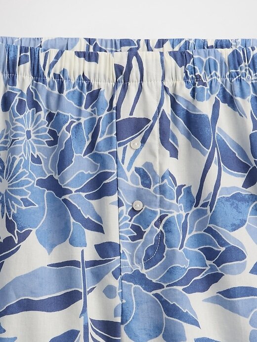 Boxer de pijama de popeline Boxer de pijama de popeline