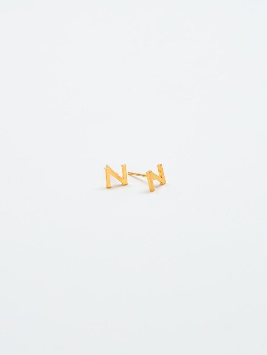 Brincos de Ouro com Iniciais Brincos de Ouro com Iniciais