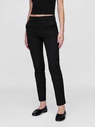 Calça BiStretch Slim de cintura média e tornozelo