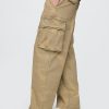 Calça cargo camuflada extra larga
