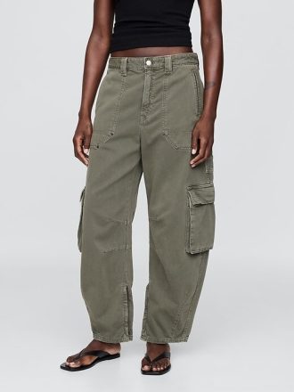 Calça cargo cano médio