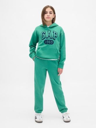 Calça de moletom infantil vintage macia e relaxada