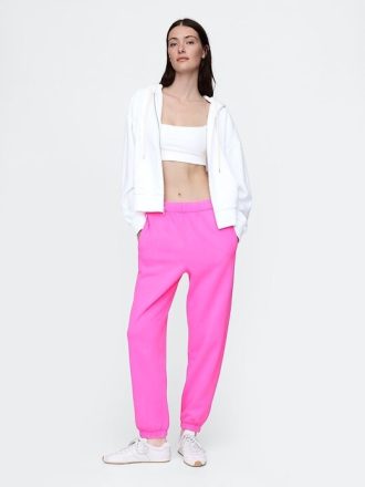 Calça de moletom vintage de cintura alta e relaxada