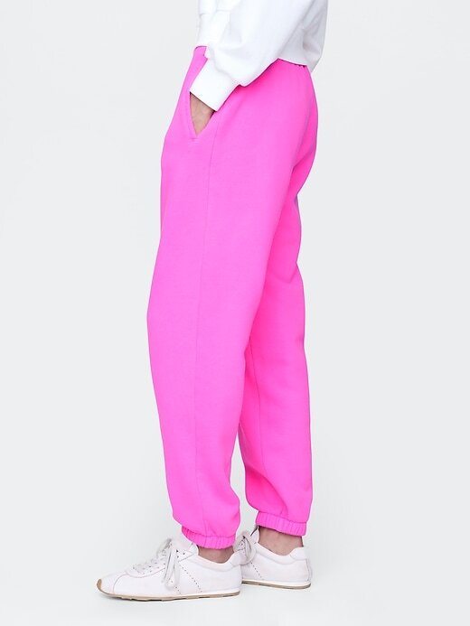 Calça de moletom vintage de cintura alta e relaxada Calça de moletom vintage de cintura alta e relaxada