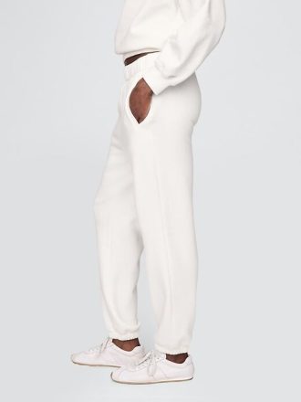 Calça de moletom vintage de cintura alta e relaxada