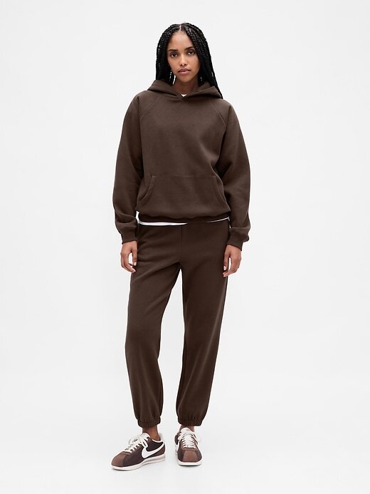 Calça de moletom vintage macia de cintura alta Calça de moletom vintage macia de cintura alta