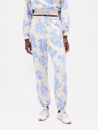 Calça de moletom vintage macia de cintura alta Calça de moletom vintage macia de cintura alta