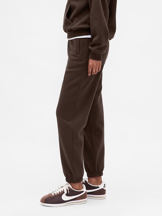 Calça de moletom vintage macia de cintura alta Calça de moletom vintage macia de cintura alta