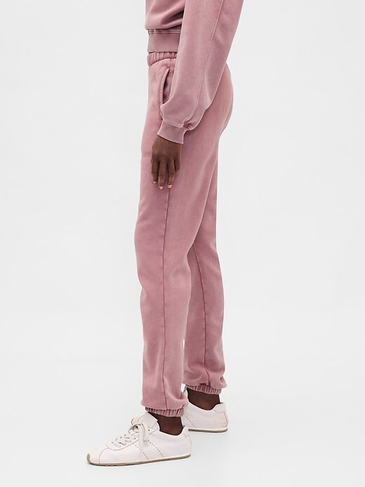 Calça de moletom vintage macia de cintura alta Calça de moletom vintage macia de cintura alta