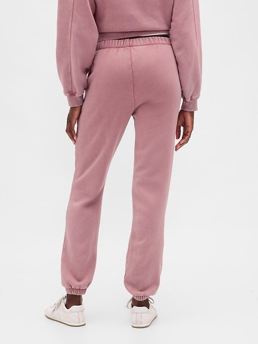 Calça de moletom vintage macia de cintura alta Calça de moletom vintage macia de cintura alta