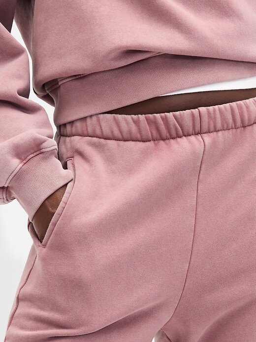 Calça de moletom vintage macia de cintura alta Calça de moletom vintage macia de cintura alta