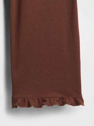 Calça de pijama com babados