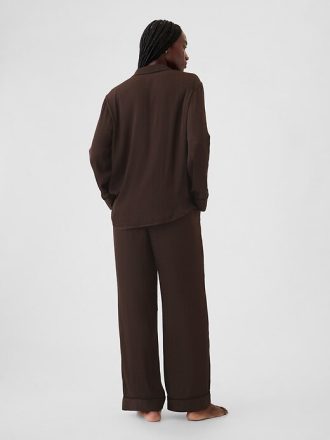 Calça de pijama de cetim