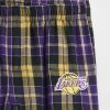 Calça de pijama de flanela infantil NBA Los Angeles Lakers